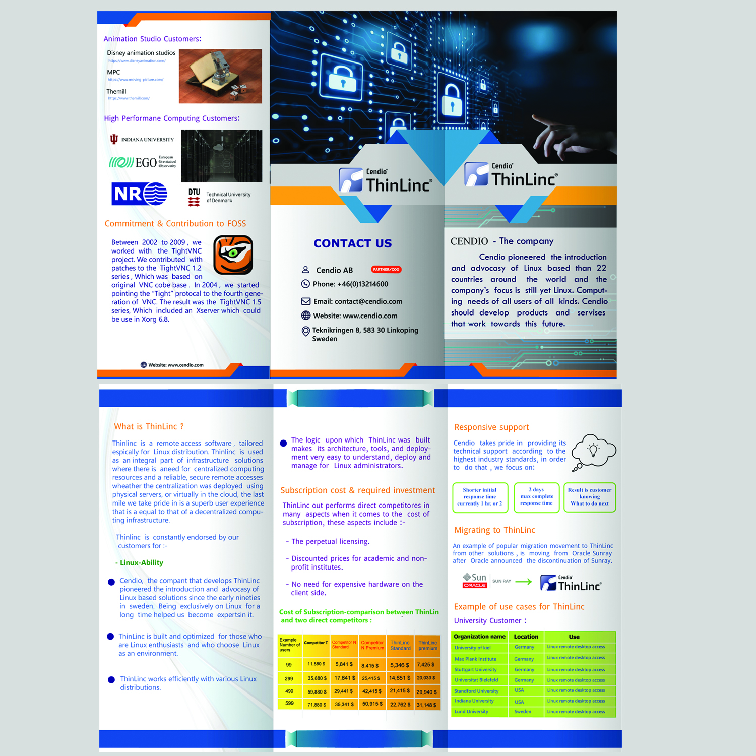 Brochure Design by Best Art2 for Cendio Aktiebolag | Design #21550725