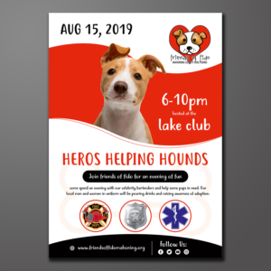 Friends of FIDO Fundraiser Flyer for shelter dogs | Flyer-Design von ecorokerz