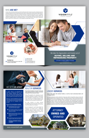 Broschüren-Design von arkedia für Vision Title, LLC | Design #21543100