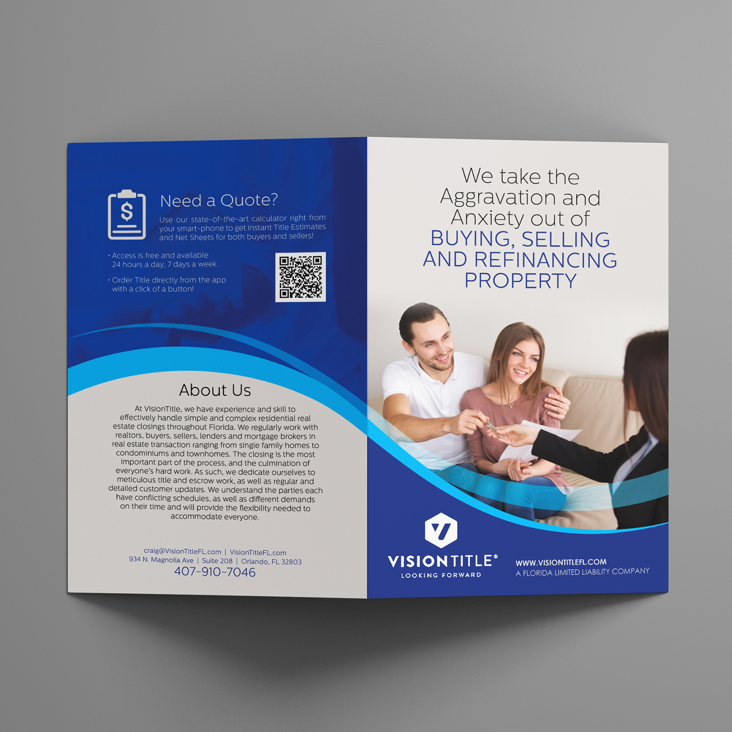 Design de Brochure par Emmanuel Creations pour Vision Title, LLC | Design #21594557