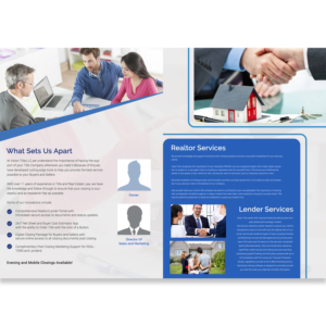 Brochure Design by Sk H for Vision Title, LLC | Design: #21543694