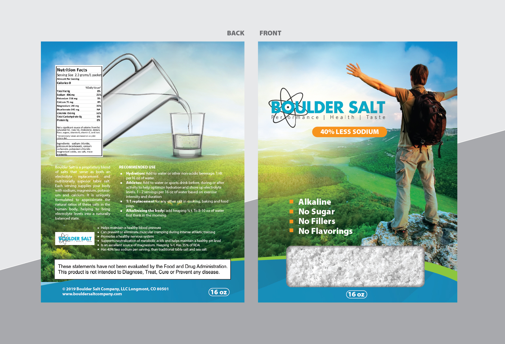 Verpackungs-Design von Achiver für Boulder Salt Company | Design #21543446