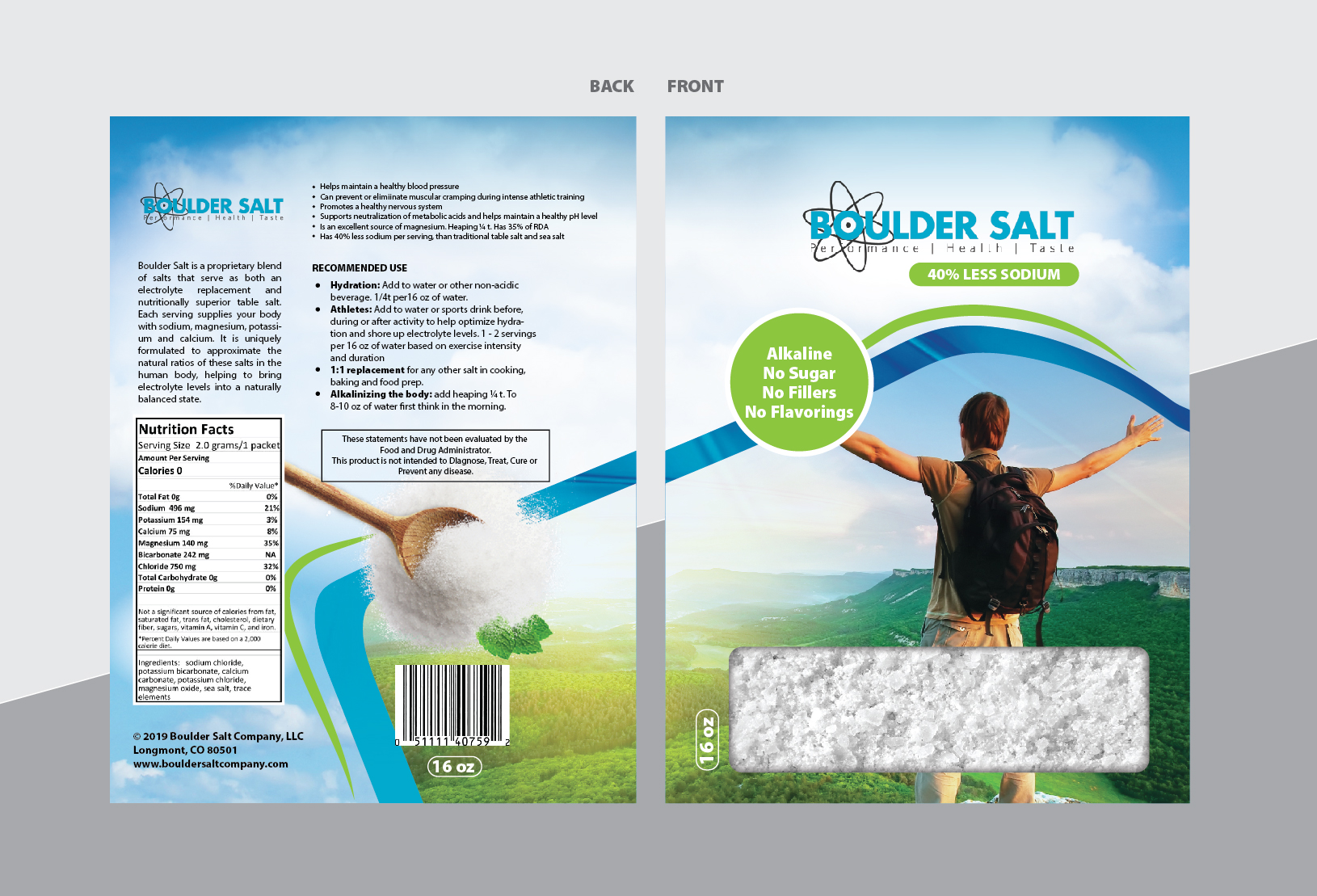 Packaging Design by Achiver for Boulder Salt Company | Design #21543523