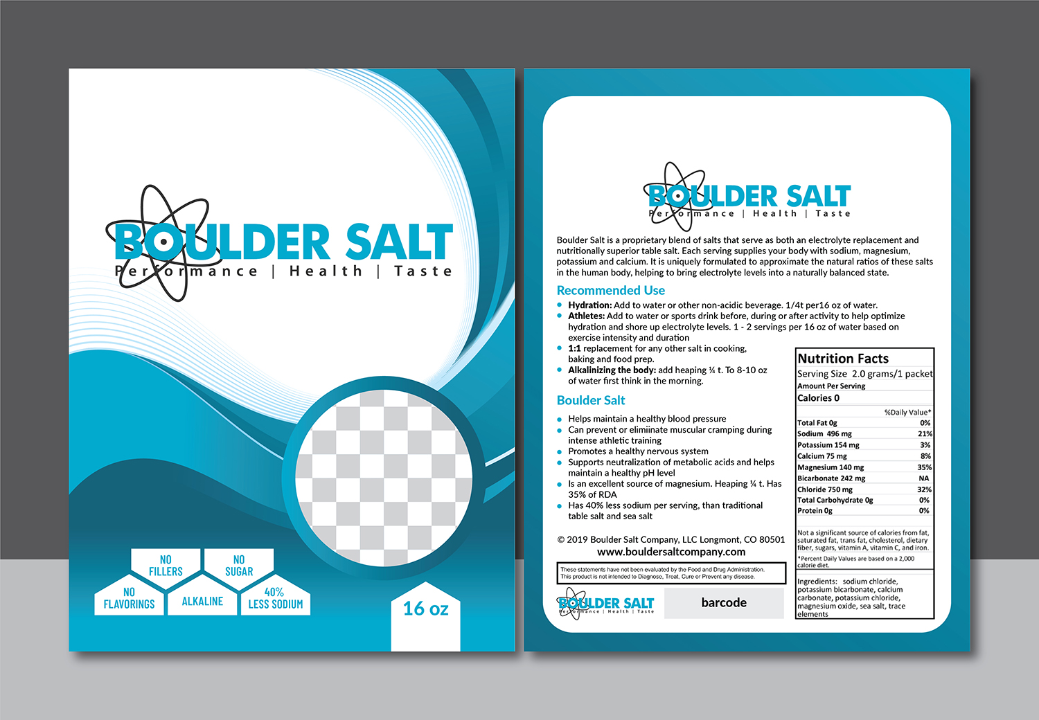 Verpackungs-Design von Deziners Zone für Boulder Salt Company | Design #21550236