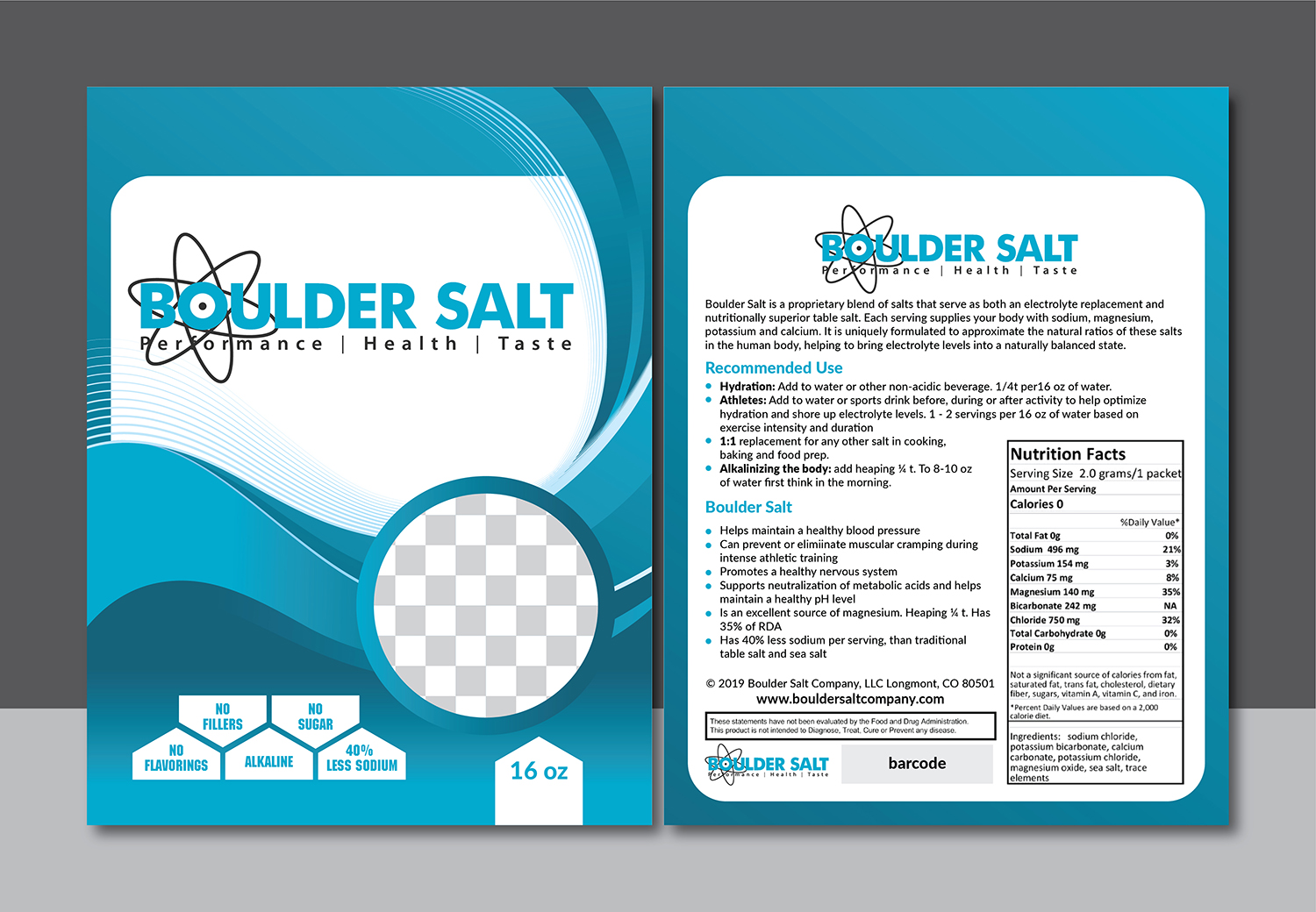 Verpackungs-Design von Deziners Zone für Boulder Salt Company | Design #21550237