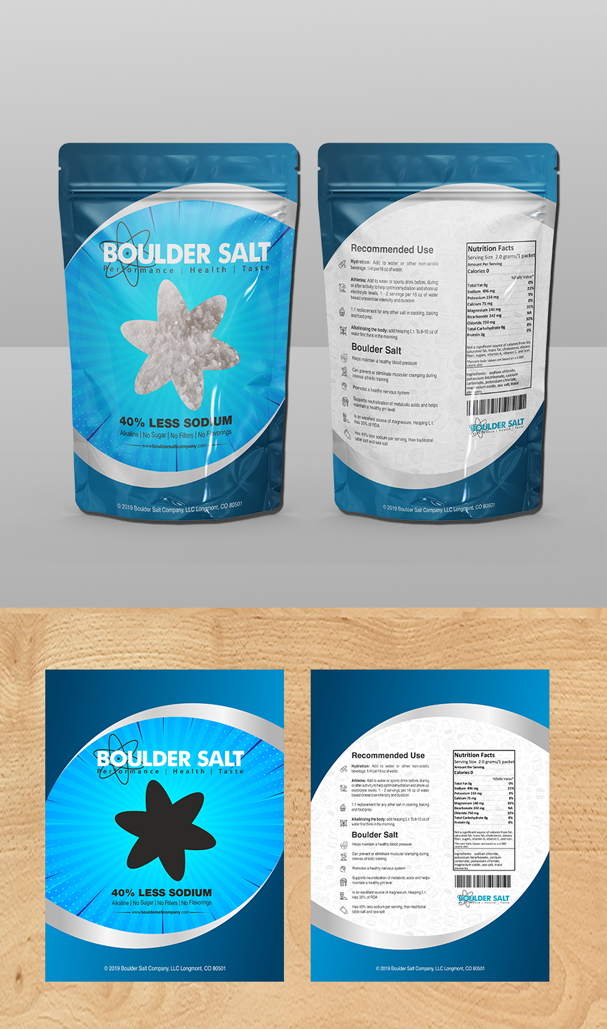 Verpackungs-Design von ecorokerz für Boulder Salt Company | Design #21552659