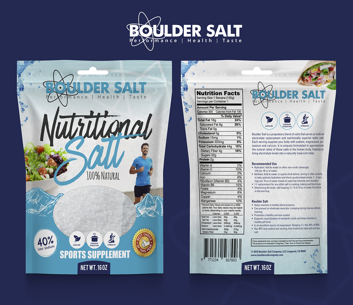 Packaging Design by SAI DESIGNS for Boulder Salt Company | Design #21574921