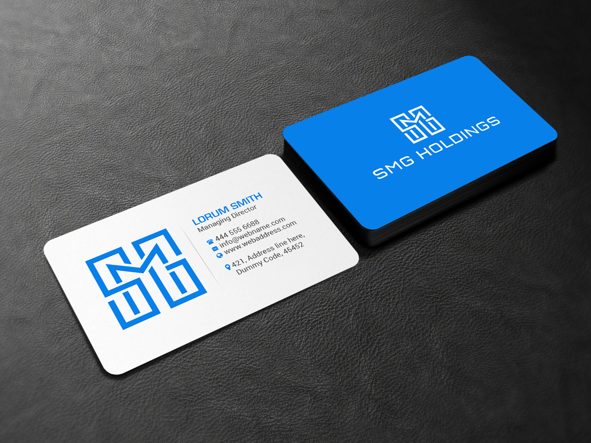 Visitenkarten-Design von Creations Box 2015 für SMG Holdings | Design #21515606