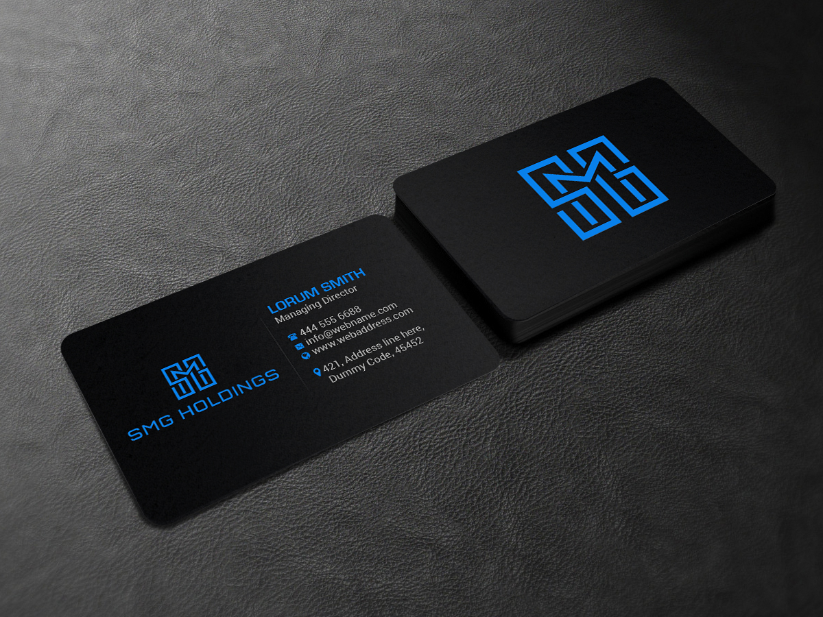 Visitenkarten-Design von Creations Box 2015 für SMG Holdings | Design #21529986