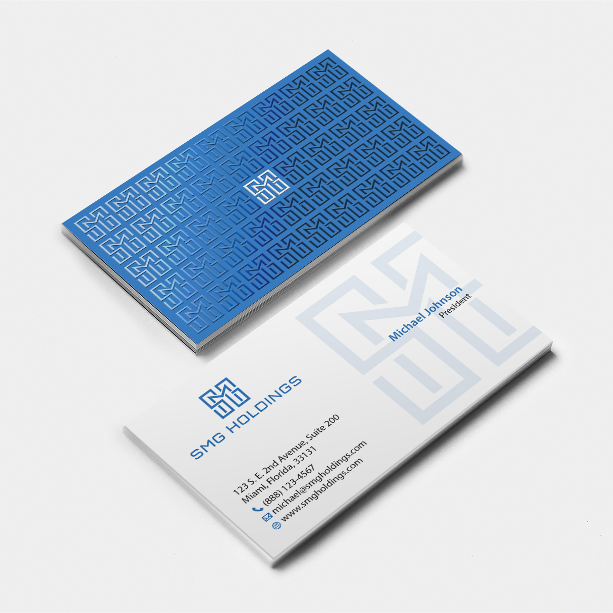 Diseño de Tarjeta de Presentación por MDesign para SMG Holdings | Diseño #21514647