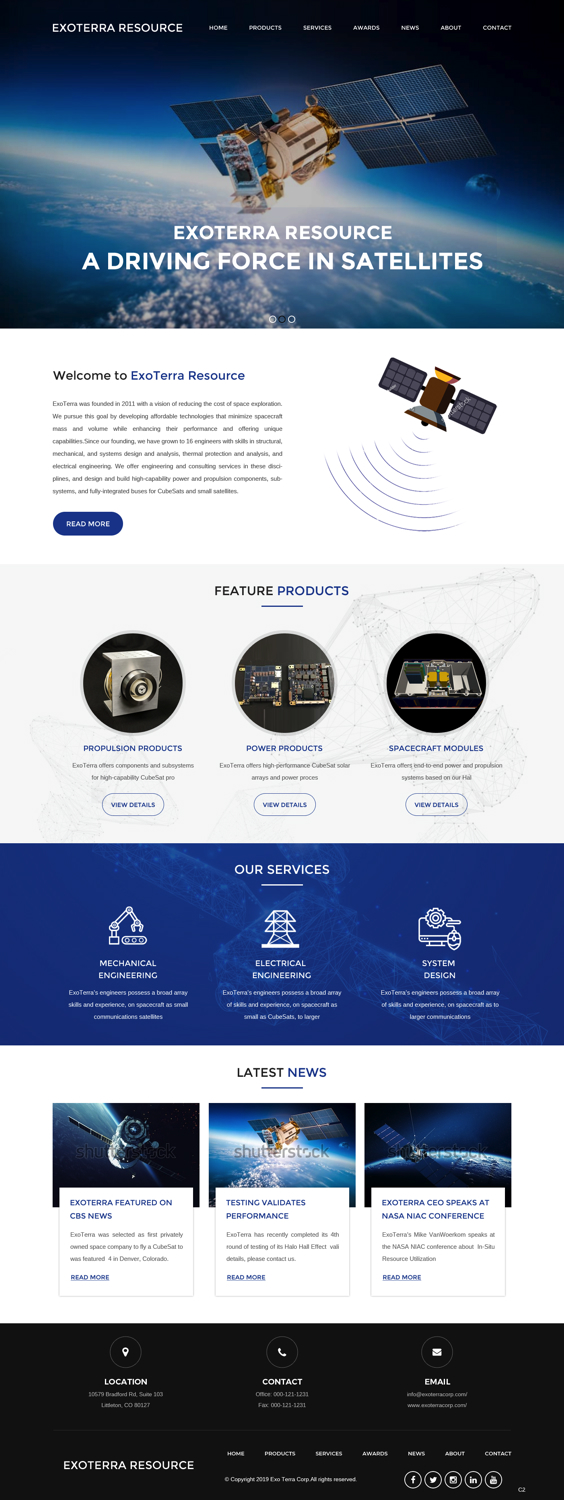 Web Design par pb pour Exoterra Resource LLC | Design #21527567