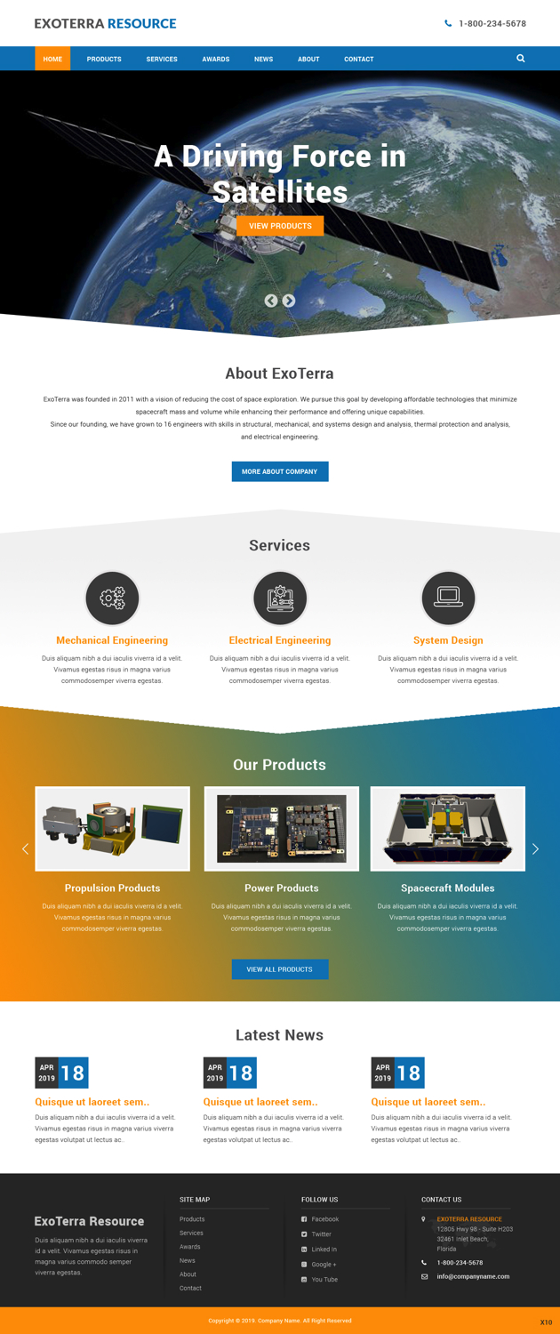 Web Design by pb for Exoterra Resource LLC | Design #21527579