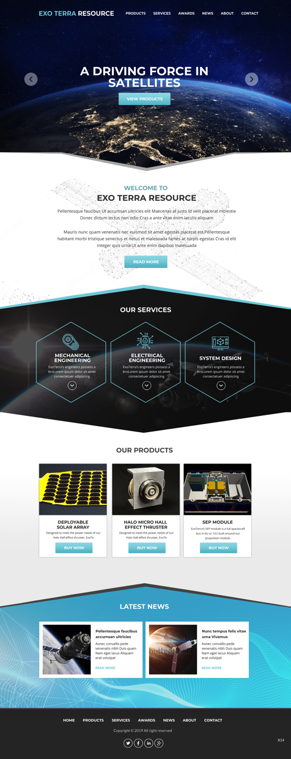 Web Design by pb for Exoterra Resource LLC | Design #21527581