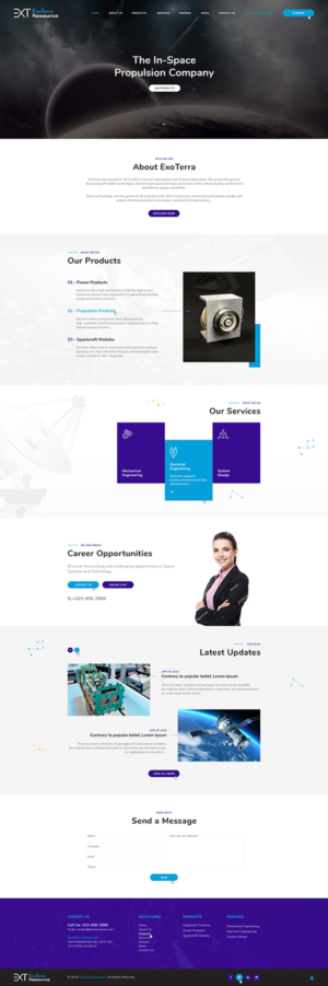Web Design par Ved Web Services pour Exoterra Resource LLC | Design #21526305