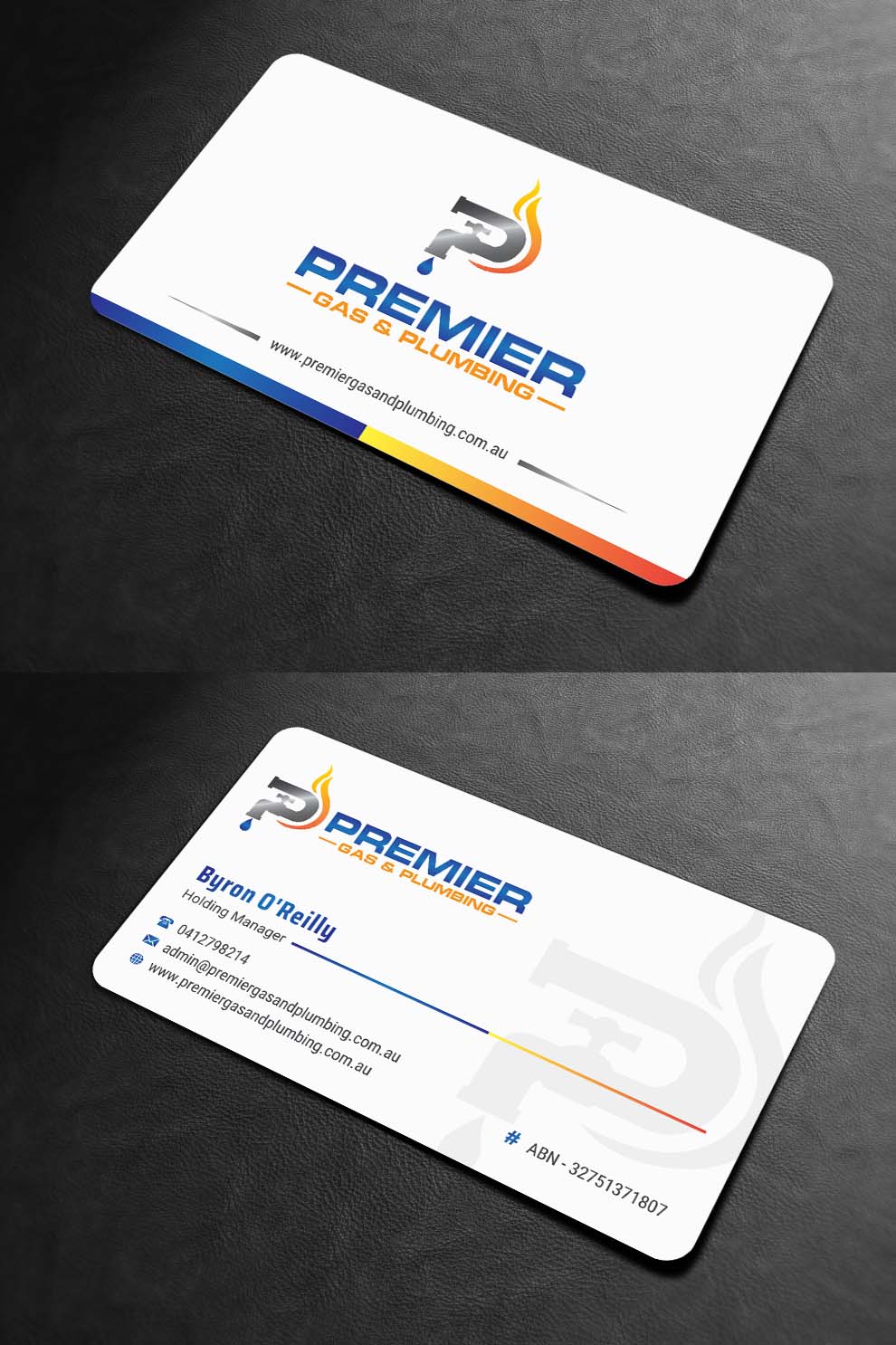 Diseño de Tarjeta de Presentación por INDIAN_Ashok para Premier Gas & Plumbing | Diseño #21532313