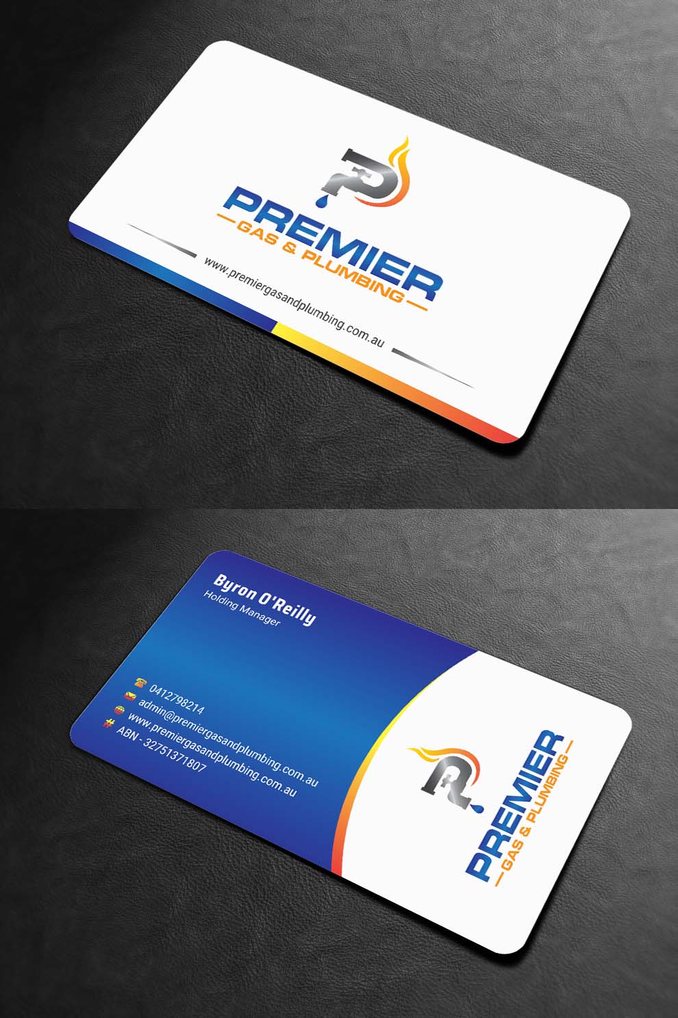 Business Card Design by INDIAN_Ashok for Premier Gas & Plumbing | Design #21532315