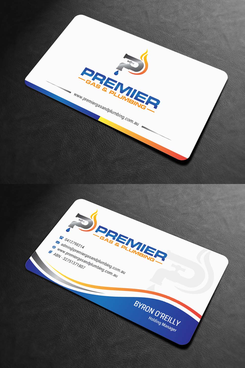 Business Card Design by INDIAN_Ashok for Premier Gas & Plumbing | Design #21532320