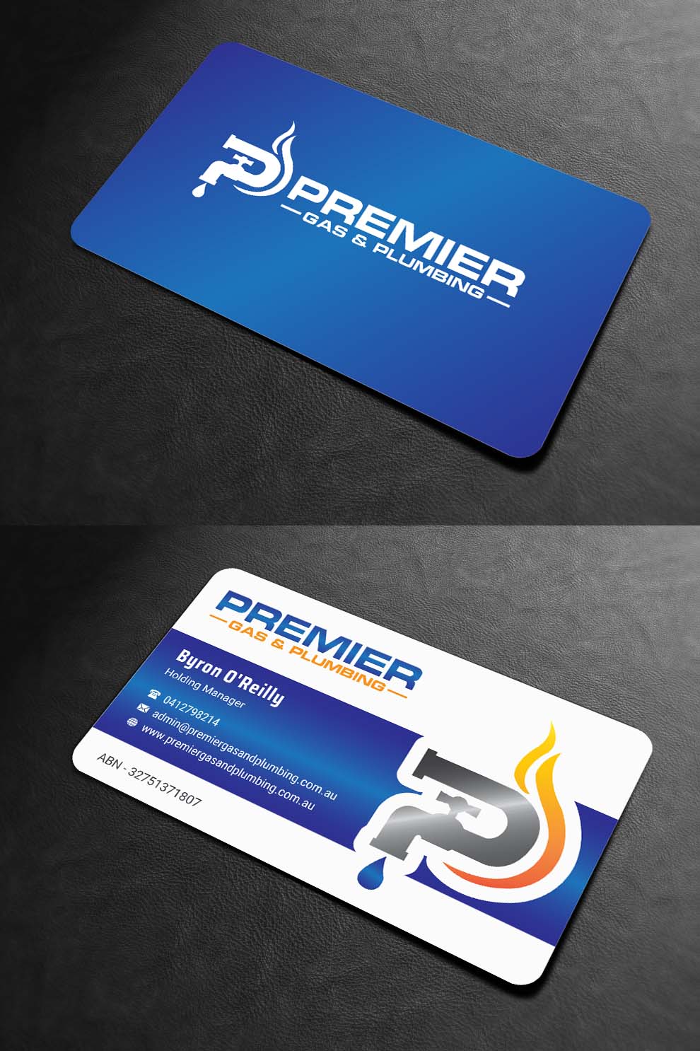 Business Card Design by INDIAN_Ashok for Premier Gas & Plumbing | Design #21532329