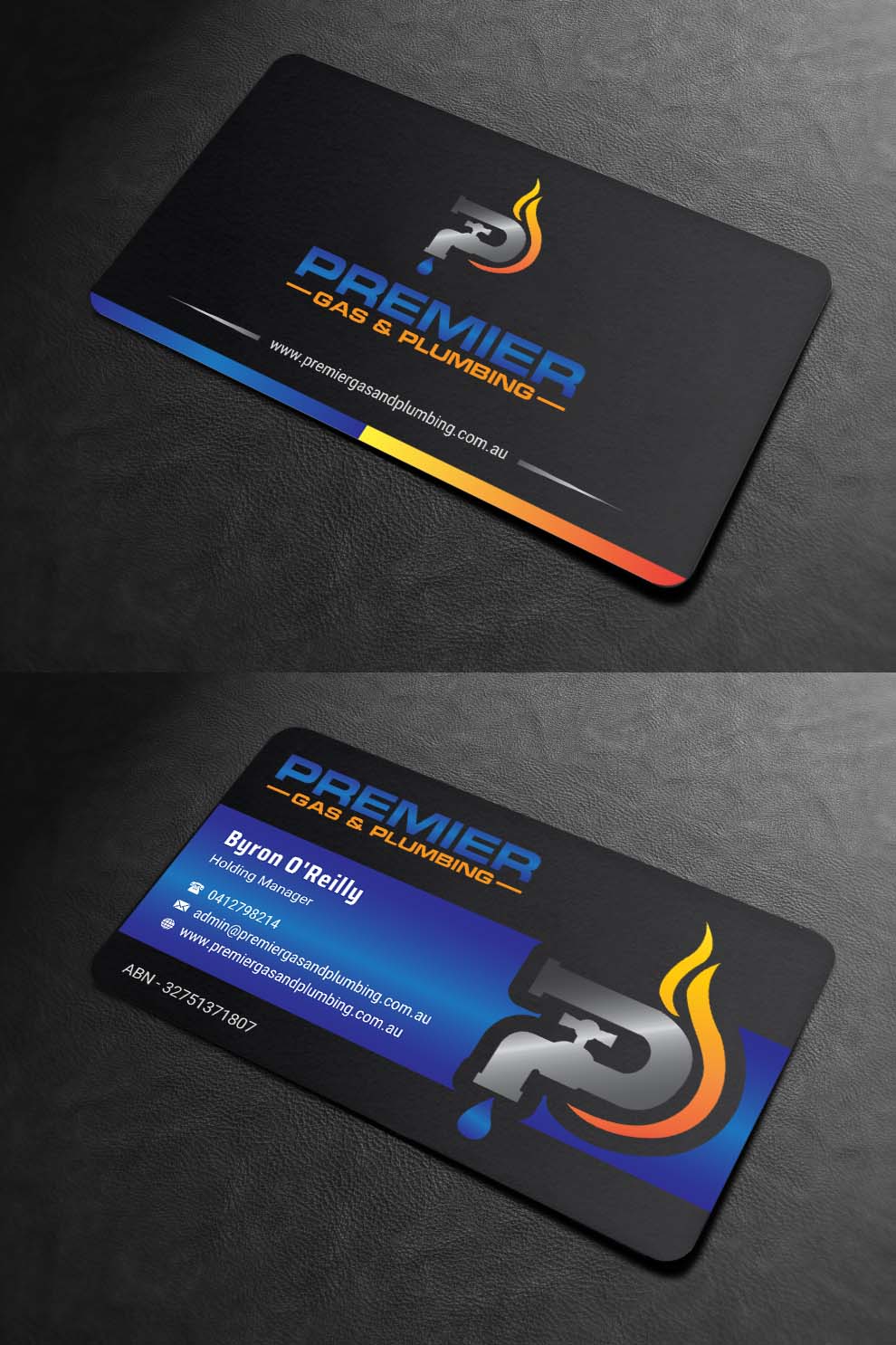 Business Card Design by INDIAN_Ashok for Premier Gas & Plumbing | Design #21532358