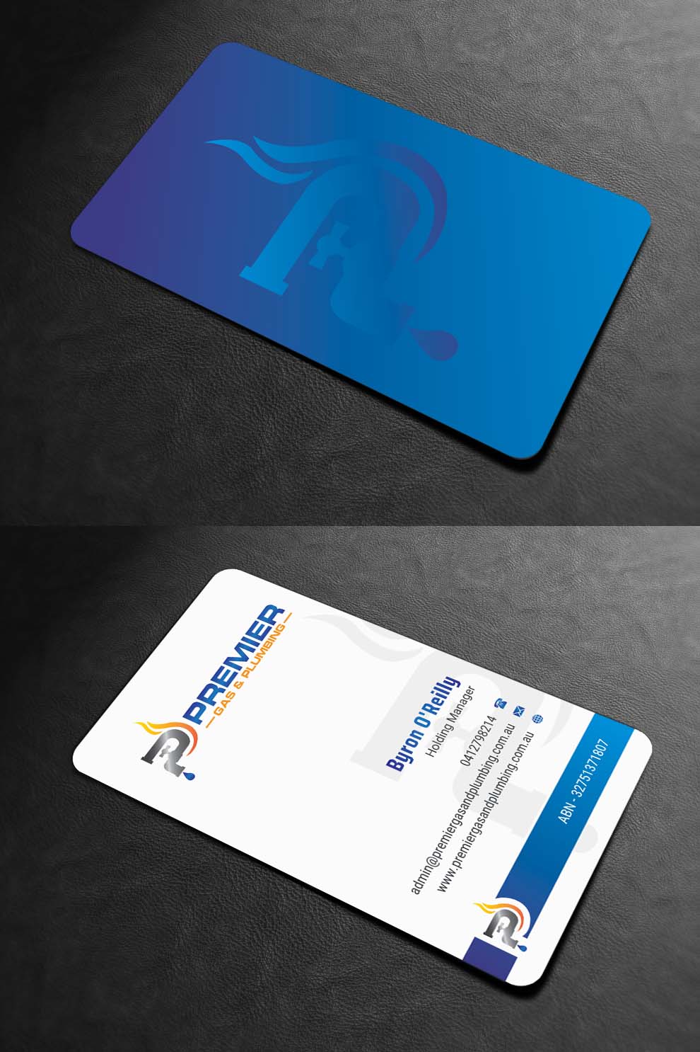 Business Card Design by INDIAN_Ashok for Premier Gas & Plumbing | Design #21532367