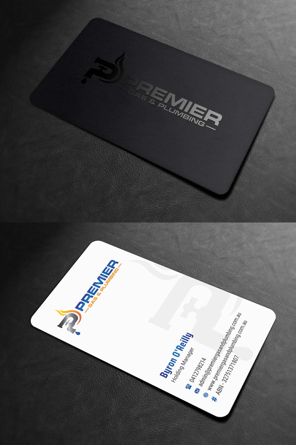 Business Card Design by INDIAN_Ashok for Premier Gas & Plumbing | Design #21532383