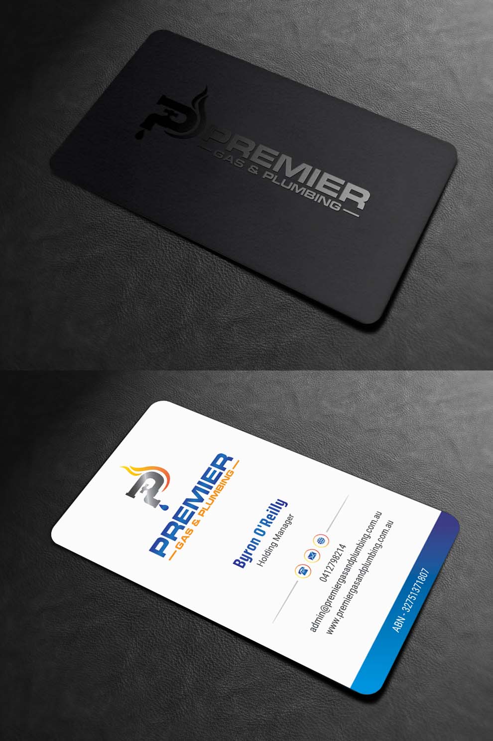 Business Card Design by INDIAN_Ashok for Premier Gas & Plumbing | Design #21532385