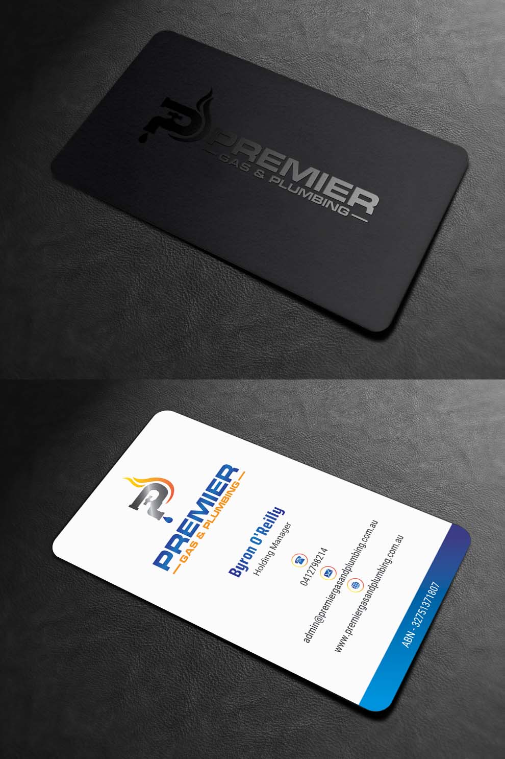 Business Card Design by INDIAN_Ashok for Premier Gas & Plumbing | Design #21532387