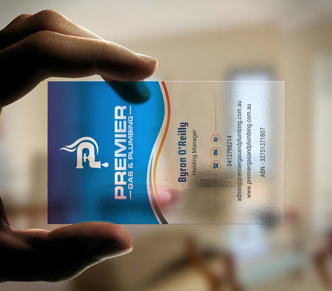 Business Card Design by INDIAN_Ashok for Premier Gas & Plumbing | Design #21532393