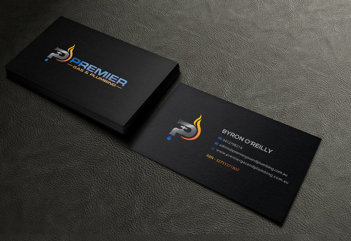 Diseño de Tarjeta de Presentación por Riz' para Premier Gas & Plumbing | Diseño #21517234