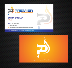 Business Card Design by Infinitive Technology for Premier Gas & Plumbing | Design: #21541176