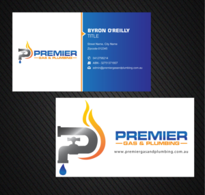 Business Card Design by Infinitive Technology for Premier Gas & Plumbing | Design: #21541177