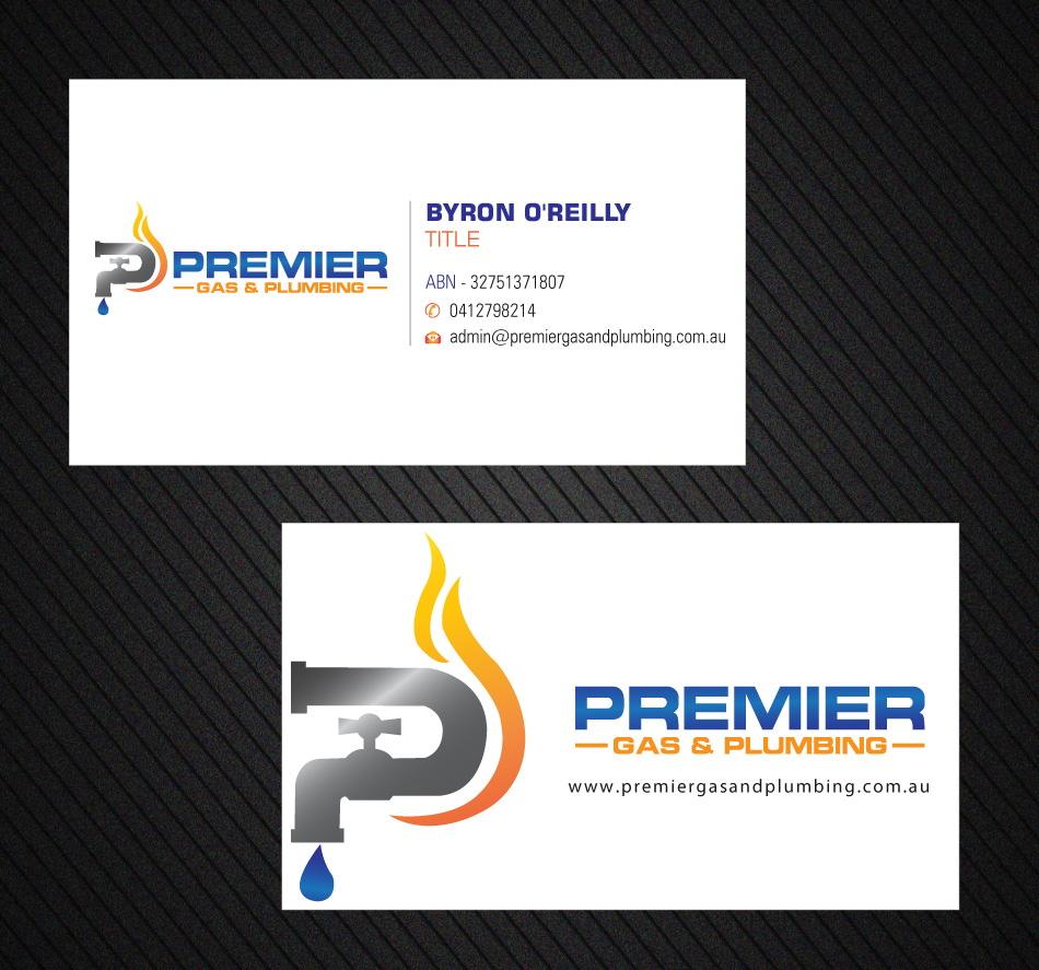 Business Card Design by Infinitive Technology for Premier Gas & Plumbing | Design #21541186