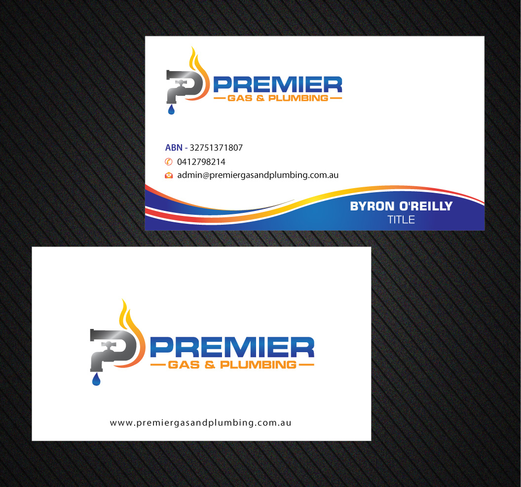Business Card Design by Infinitive Technology for Premier Gas & Plumbing | Design #21541187