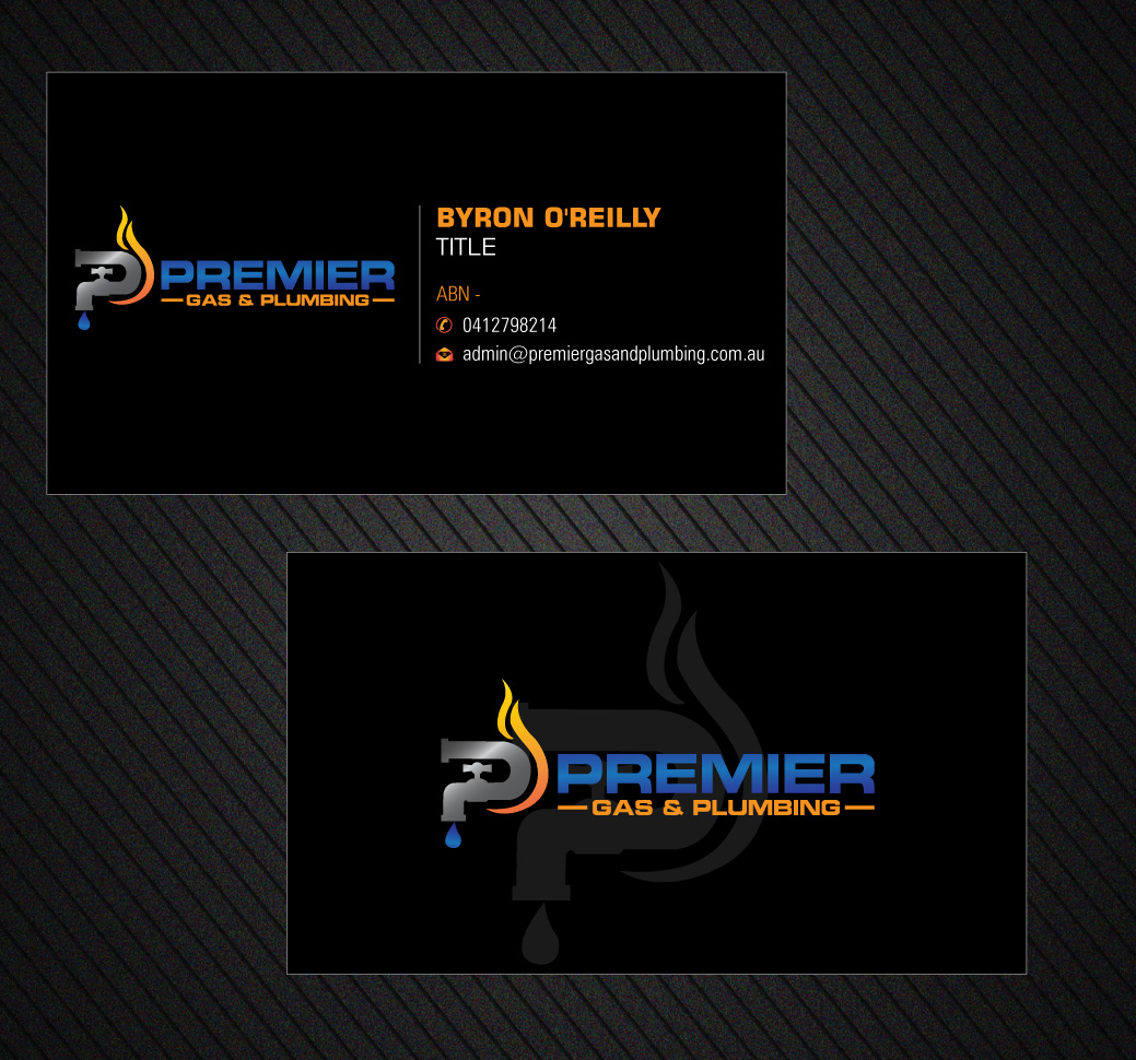 Business Card Design by Infinitive Technology for Premier Gas & Plumbing | Design #21541188