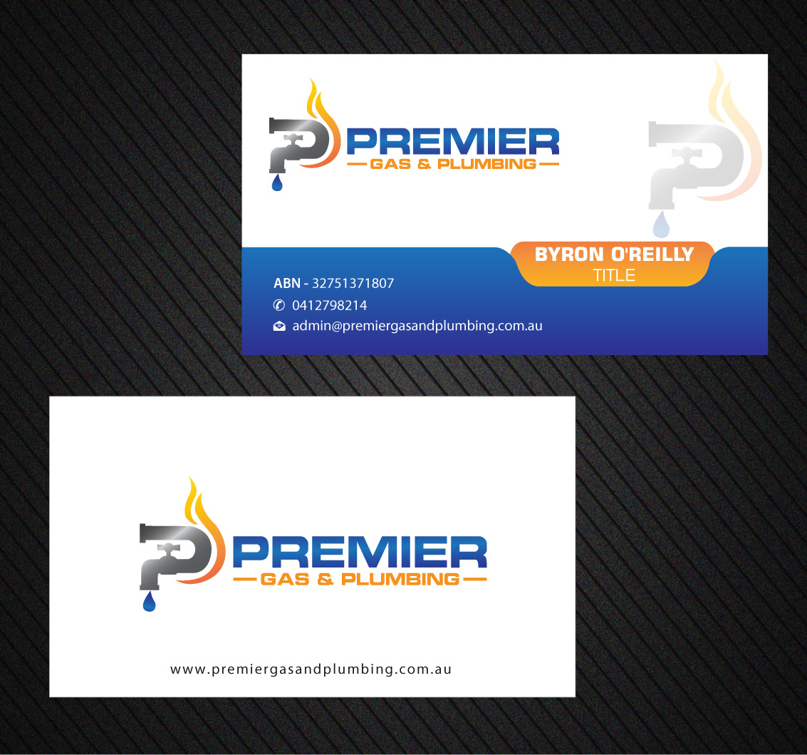 Business Card Design by Infinitive Technology for Premier Gas & Plumbing | Design #21541195