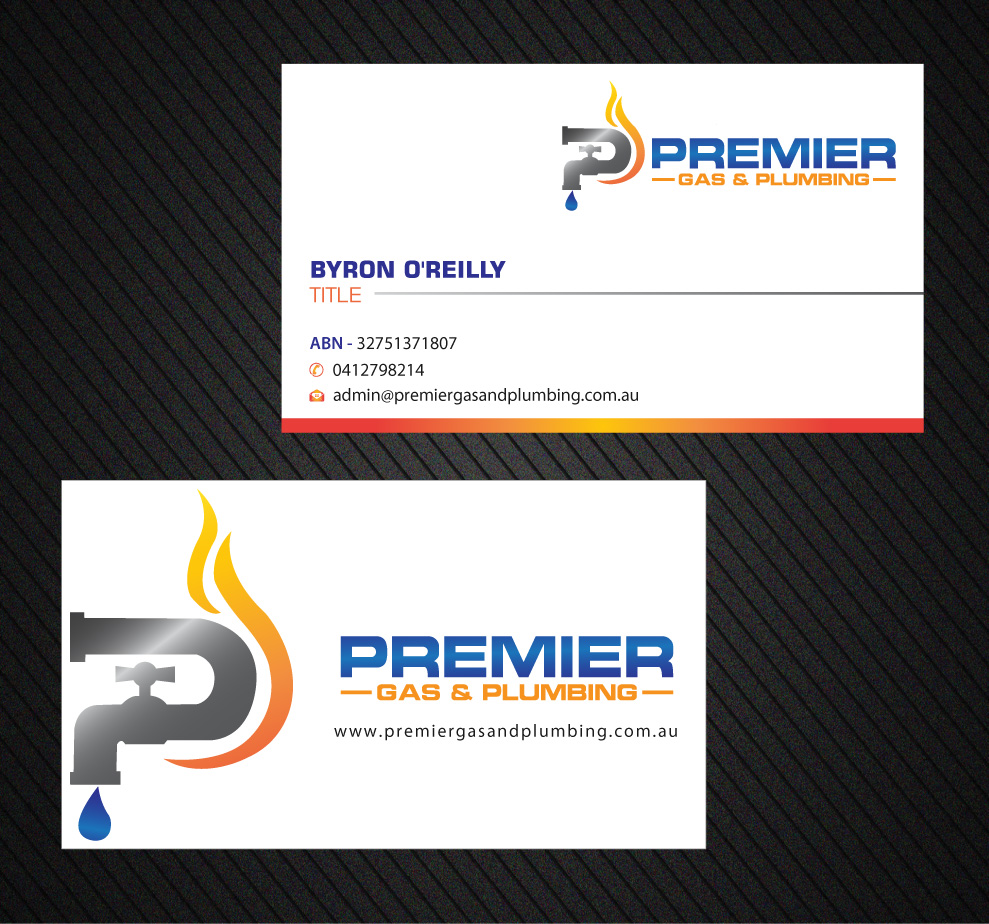 Business Card Design by Infinitive Technology for Premier Gas & Plumbing | Design #21541198