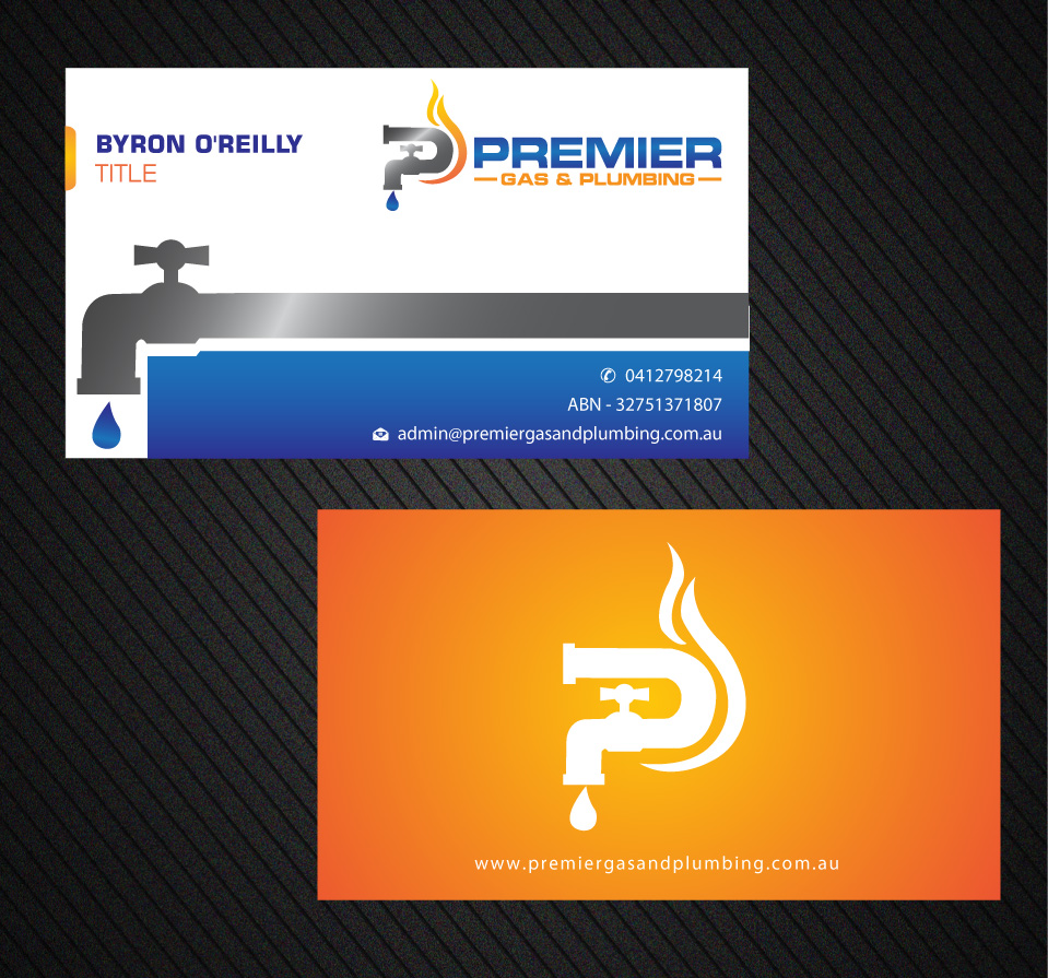 Business Card Design by Infinitive Technology for Premier Gas & Plumbing | Design #21541201