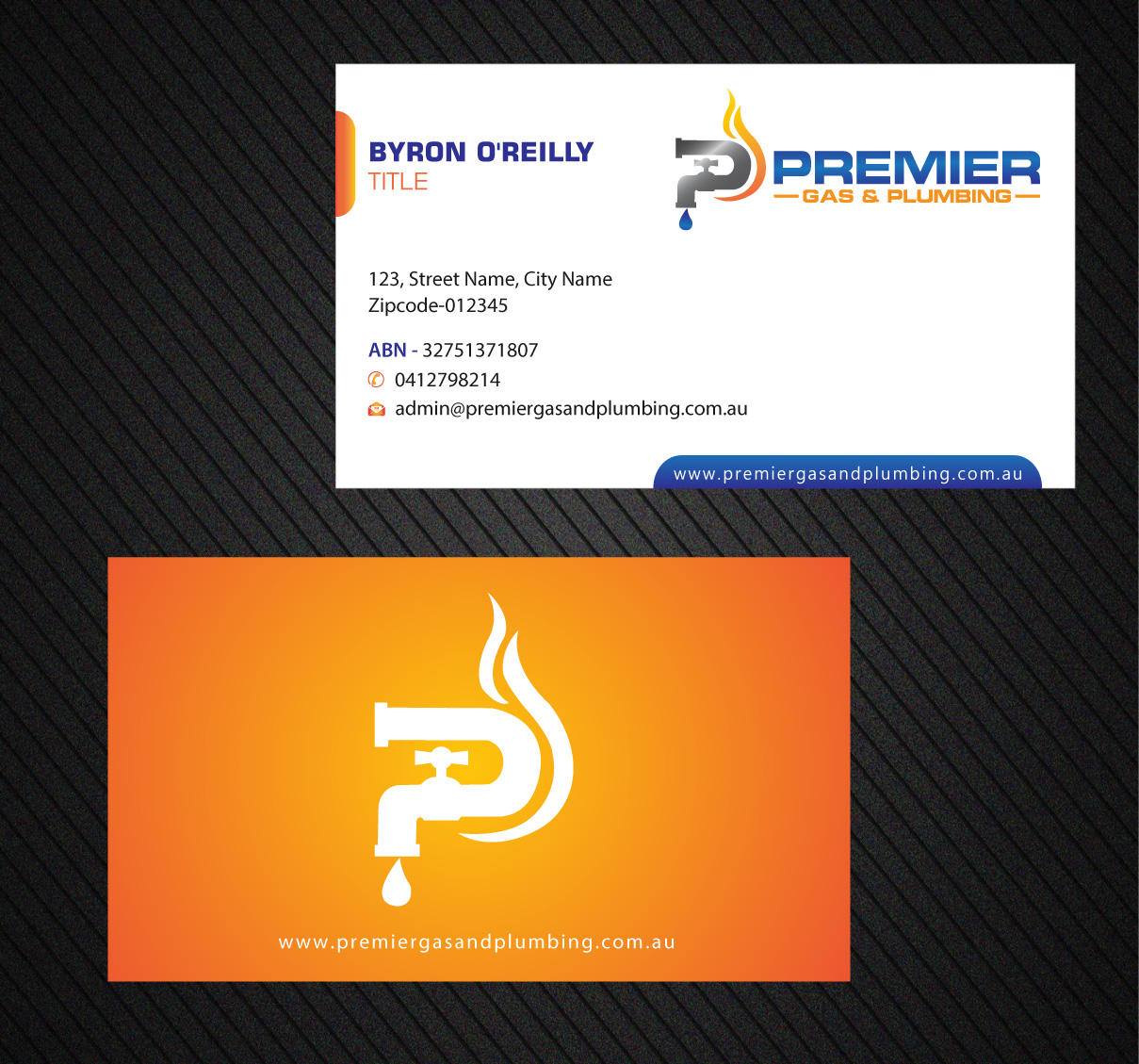 Business Card Design by Infinitive Technology for Premier Gas & Plumbing | Design #21541203
