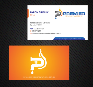 Business Card Design by Infinitive Technology for Premier Gas & Plumbing | Design: #21541203