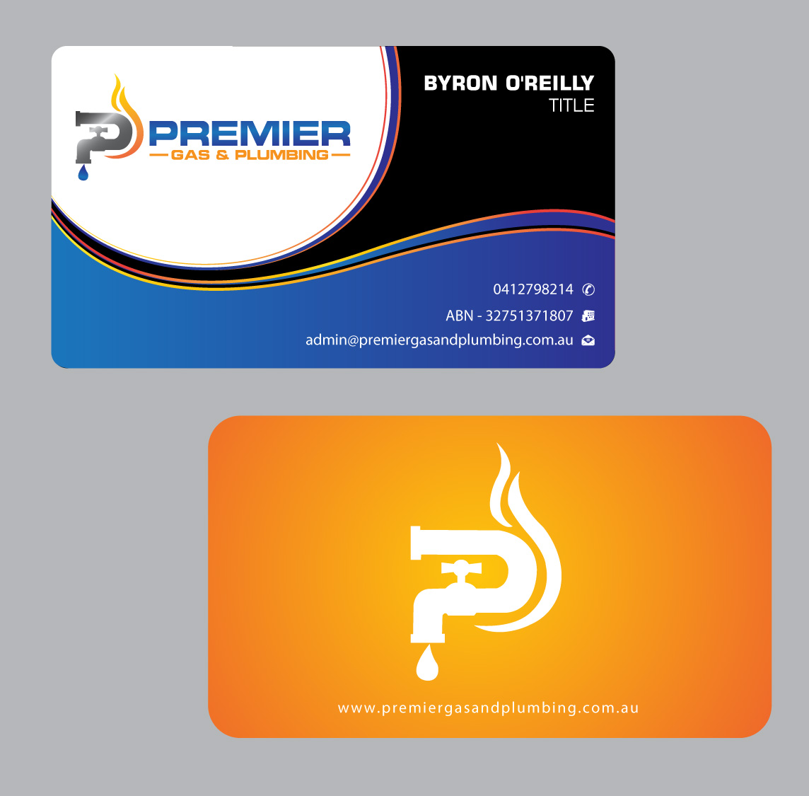 Business Card Design by Infinitive Technology for Premier Gas & Plumbing | Design #21542213
