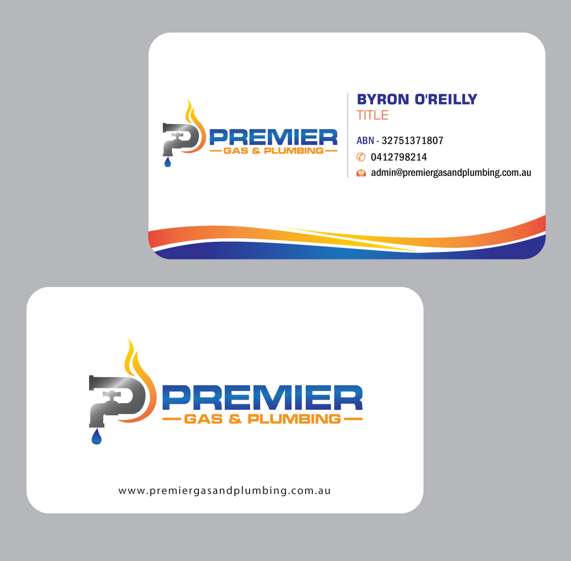 Business Card Design by Infinitive Technology for Premier Gas & Plumbing | Design #21542222
