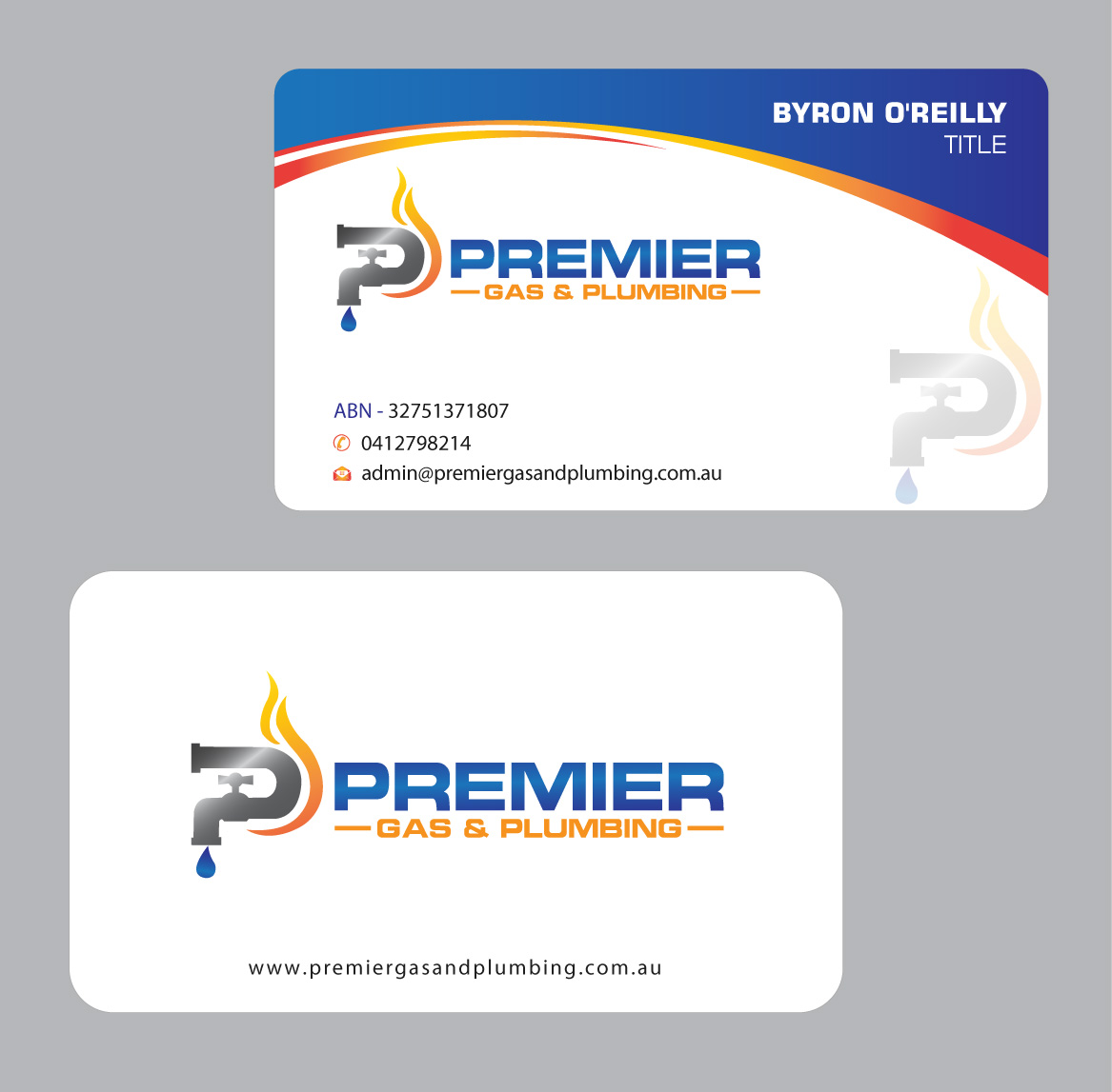 Business Card Design by Infinitive Technology for Premier Gas & Plumbing | Design #21542232