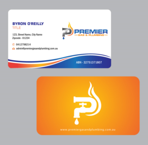 Business Card Design by Infinitive Technology for Premier Gas & Plumbing | Design: #21542233