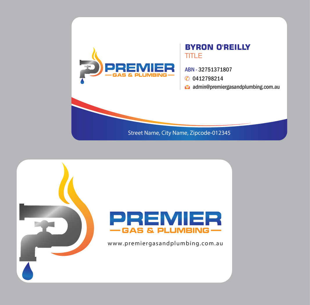 Business Card Design by Infinitive Technology for Premier Gas & Plumbing | Design #21542234