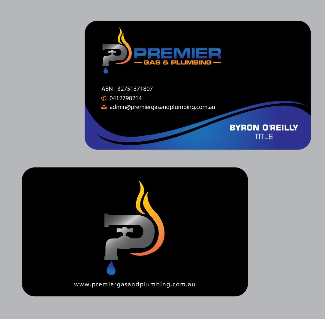 Business Card Design by Infinitive Technology for Premier Gas & Plumbing | Design #21542245