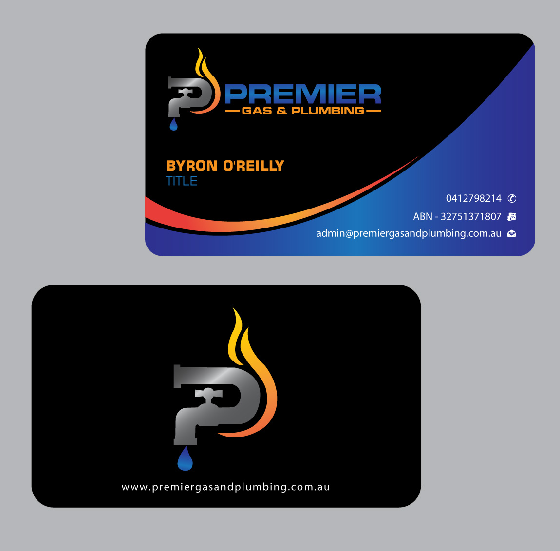 Business Card Design by Infinitive Technology for Premier Gas & Plumbing | Design #21542247