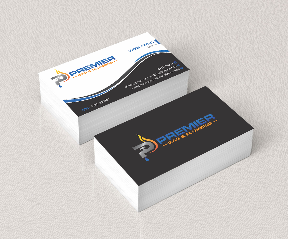 Business Card Design by Infinitive Technology for Premier Gas & Plumbing | Design #21543175