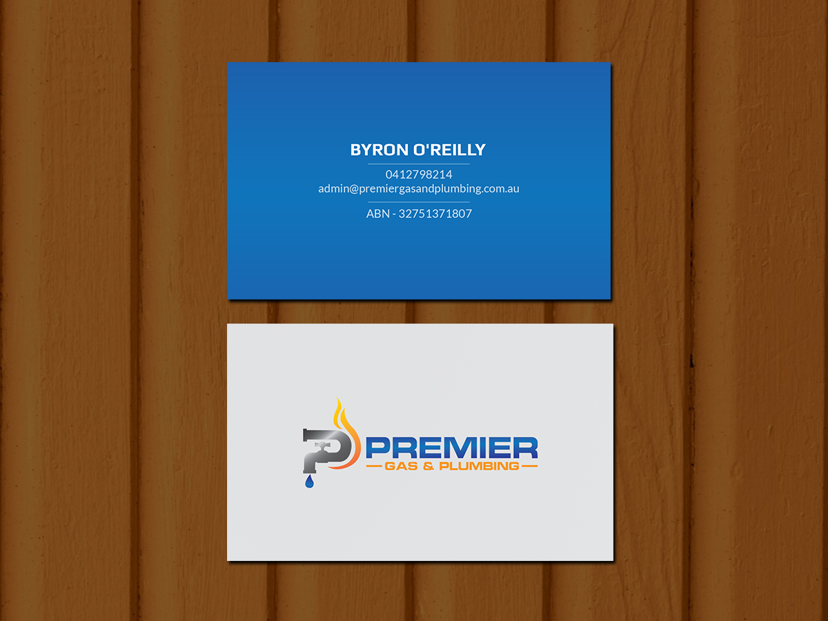 Business Card Design by Creations Box 2015 for Premier Gas & Plumbing | Design #21524388