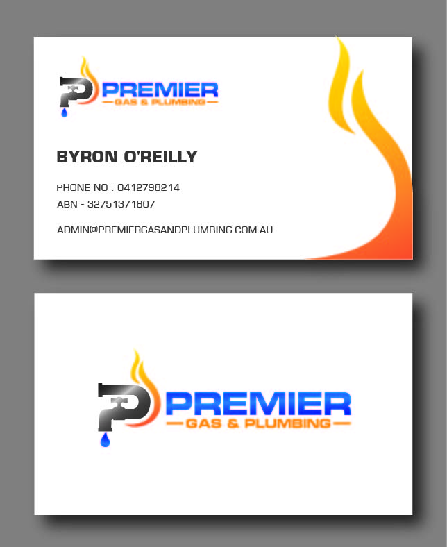 Business Card Design by aspiremedia for Premier Gas & Plumbing | Design #21517953