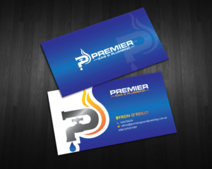 Business Card Design by LAXMI DESIGNHUB for Premier Gas & Plumbing | Design: #21520937